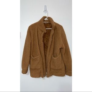 Brown teddy coat